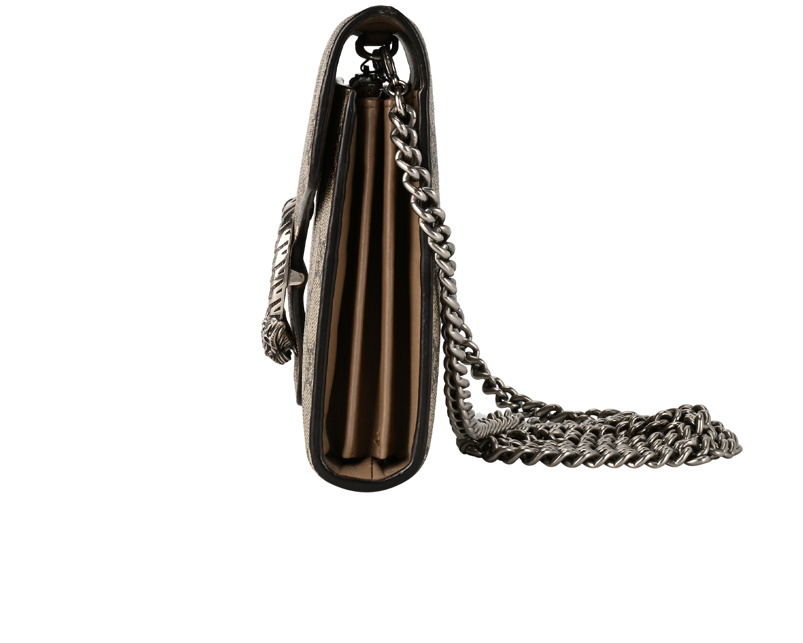 Dionysus Wallet On Chain, &pound;720, Handbags, Beige, Canvas, Bottom view